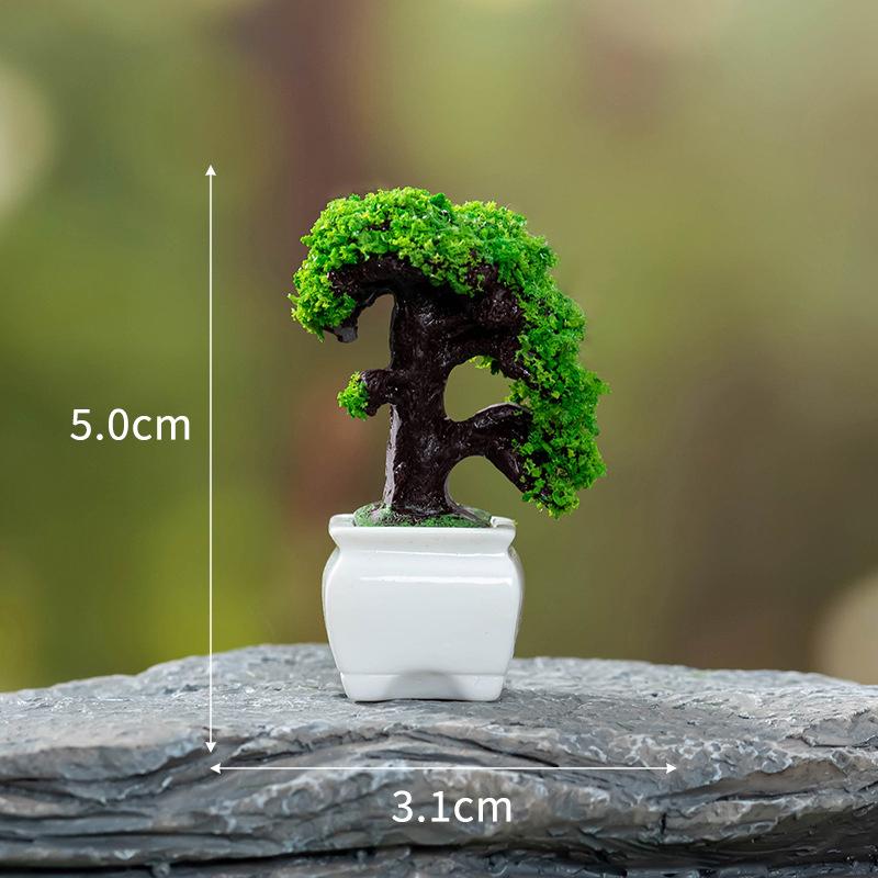 Кукольный домик Мини Имитация Зеленого Растения Модель Кукольный Домик Сделай Сам Домашний Сад Декор Сцены На Открытом Воздухе