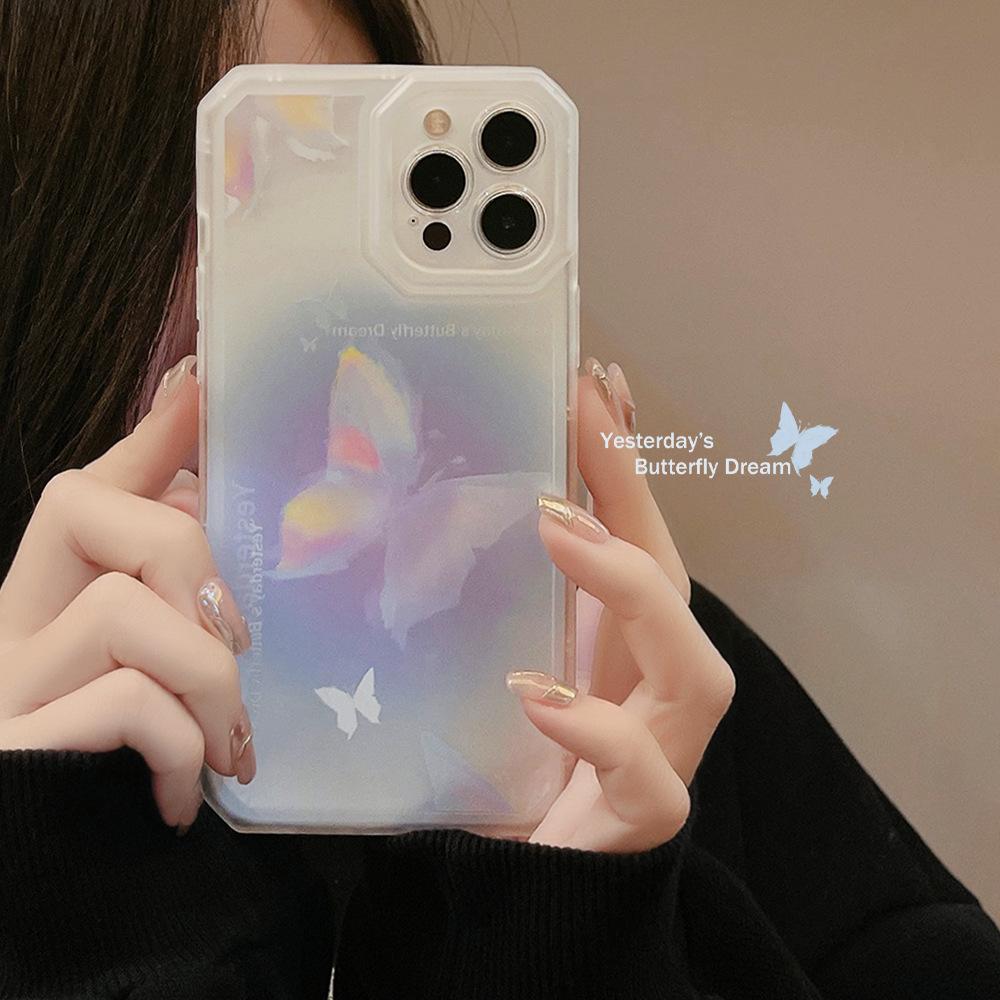 Силиконовый противоударный мягкий чехол Dearm Butterfly для Iphone 12 13 14 Pro Max 11 Xr Xsmax Xr 7 8 Plus с мультяшным рисунком в виде ракушки
