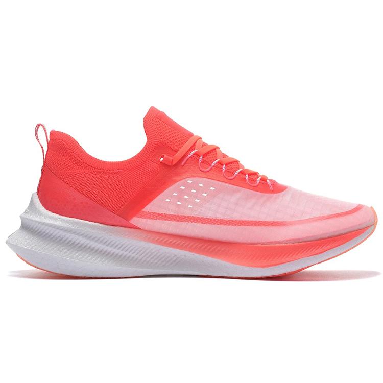 Li Ning Feidian Challenger Амортизирующие износостойкие дышащие низкие кроссовки для бега мужские Неоновый Фруктовый Красный ARMS013-1