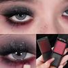 Dark Cool Pink and Black Two-Tone Eyeshadow, Sweet and Cool Matte and Pearlescent Gothic Dark Smoky Lazy Earthy Punk