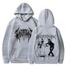 Худи Ghost Rock Ghostmane Мужское и Женское Хип-Хоп Шерстяной Свитшот Готический Уличный Стиль Осень/Зима Новая Коллекция Популярный