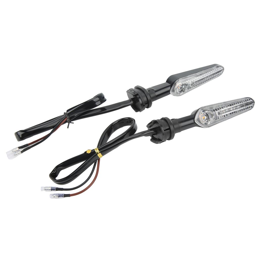 2 Pcs 12V Motorcycle Turn Signal Lights Amber LED Indicator Lamp for YZF R15 R25 R3 R6S R1 R7 R9