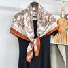Silk Spring And Autumn Retro Cashew Flower Scarf Small Scarf Silk Mulberry Silk Silk Scarf 90 Square Scarves Women