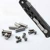 2 Colors Custom Full Set of Fold Knife Handle Stainless Steel Screws for Coldsteel 4" Ti-Lite 26SP Spindle Back Clip DIY Parts
