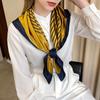 Аксессуары Геометрическая форма Накидки Женская шаль Шёлковый шарф Корейский стиль Шарфы Шарф с принтом