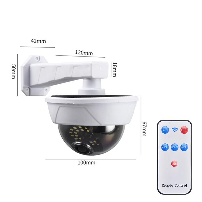 Simulation Solar Camera Outdoor Household Fake Camera Waterproof Lighting CCTV Surveillance Fake Camera Safety Protection