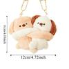 2 шт. Кавайные мультяшные парные подвески Магнитный плюшевый брелок дружбы Обнимающее животное Пряжка для ключей Вечеринка