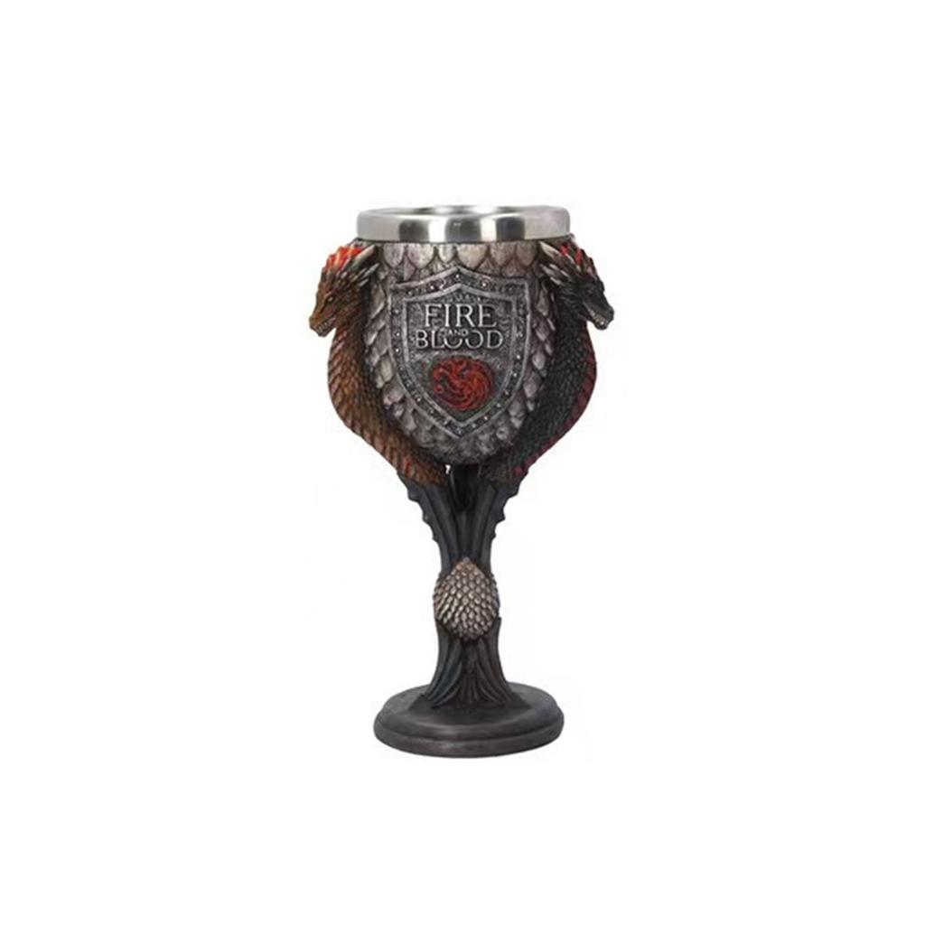 Готический бокал для вина из металла и смолы, бокал для вина, барная посуда для напитков