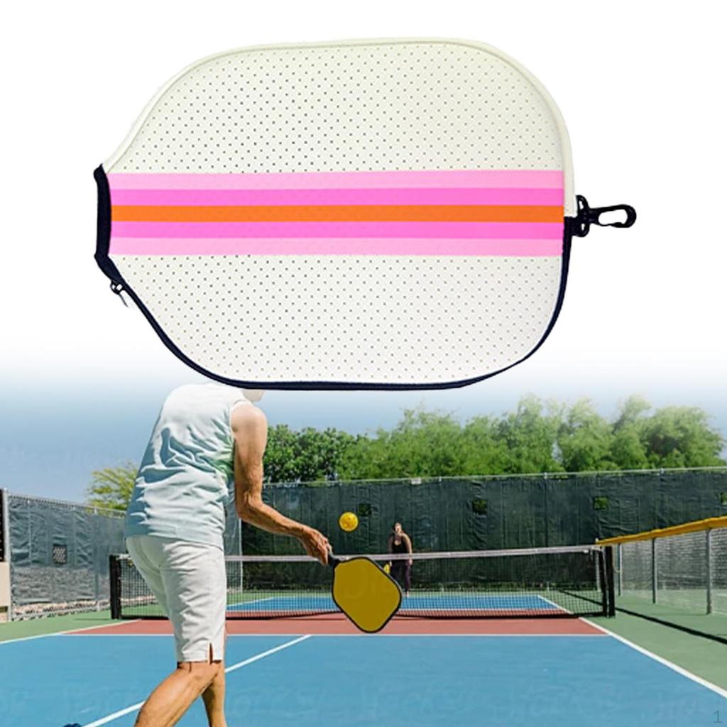 Чехол для ракетки Pickleball Paddle Cover Only Неопреновый чехол Аксессуары Премиум чехол для ракетки на молнии для