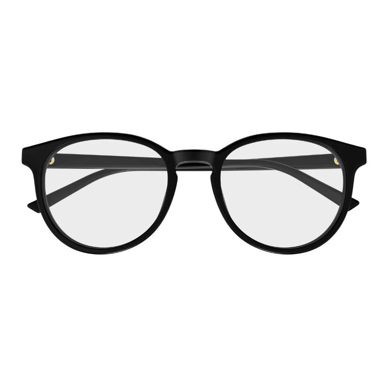 Gucci Очки оптические [Доступные диоптрии] Встроенные носоупоры 001 (черная оправа/прозрачная линза) 51 пылесборник + футляр для очков (Случайный цвет)