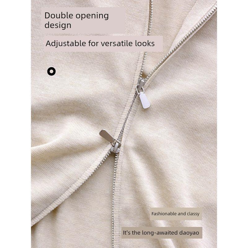Mernu Half Turtleneck Cardigan Zipper Woolen Sweater Men's Winter 2024 New Arrival Knitting Outwear Export Men's Clothing Sweater