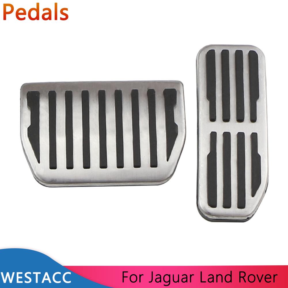 Автомобильные педали, чехол для педали газа, тормоза для Land Rover Evoque Discovery Ranger Rover Velar для Jaguar XFL XE F-Pace AT