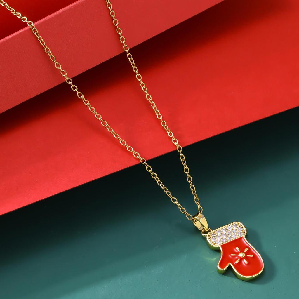 Праздничный набор носков, шапки, перчаток и ожерелья - Не выцветающие европейские и американские хиты продаж