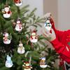 Рождественская деревянная подвеска Navidad Natal Noel Елка Безликая кукла Подвесное украшение Рождественское украшение для дома 2025 Новый год 2025