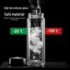 Двухслойный стеклянный стакан для воды ZISIZ