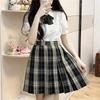 Универсальная мини-юбка в черно-белую клетку JJK для школьных принадлежностей - В наличии, Blackboard News Cos