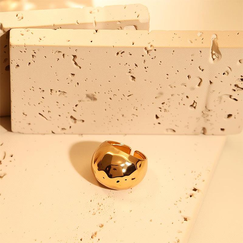 Шикарное Полукруглое Кольцо из Сплава в Стиле Панк, Высококачественное