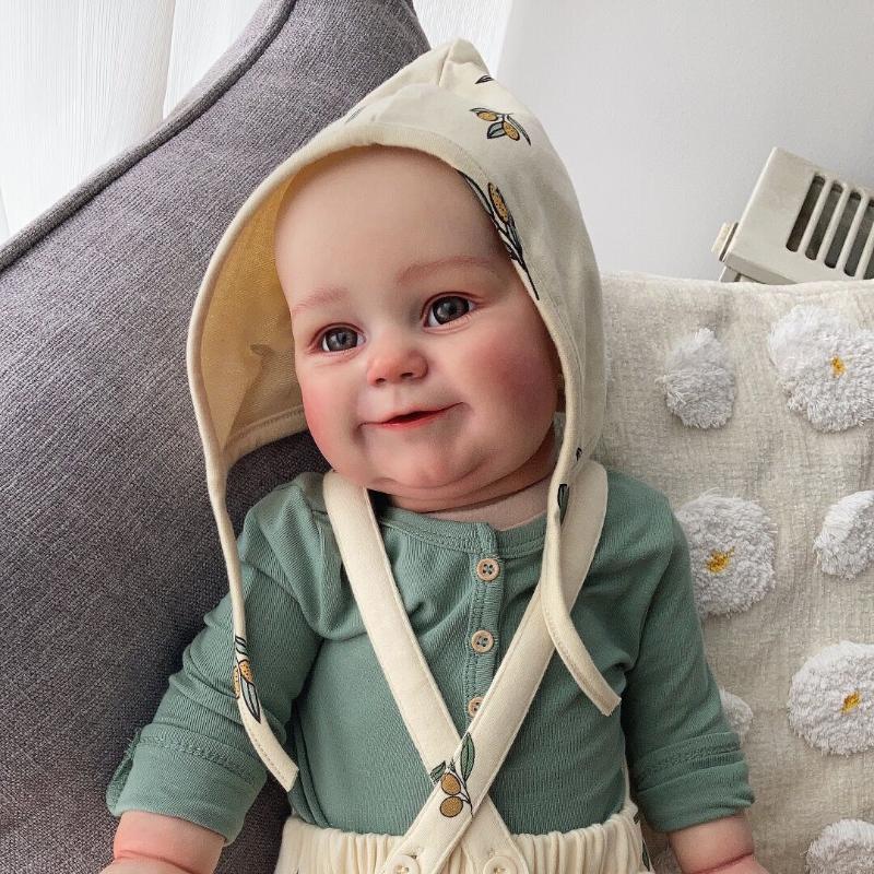 50/60cm Reborn Toddler Doll Maddie Soft Touch Cloth Body Realistic Baby Doll Hand-draw Bald Hair Newborn Babies Dolls for Kids Birthday Christmas Gift