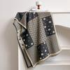 New retro splicing star scarf women's autumn and winter thickened warm temperament advanced scarf