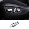 For Toyota RAV4 19-24 Matte Silver Power Seat Control Button Cover Trim 5pcs