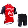 Mens Short Sleeve Cycling Jersey Shorts Set Mountain Road Bike Breathable Quick Dry Wear