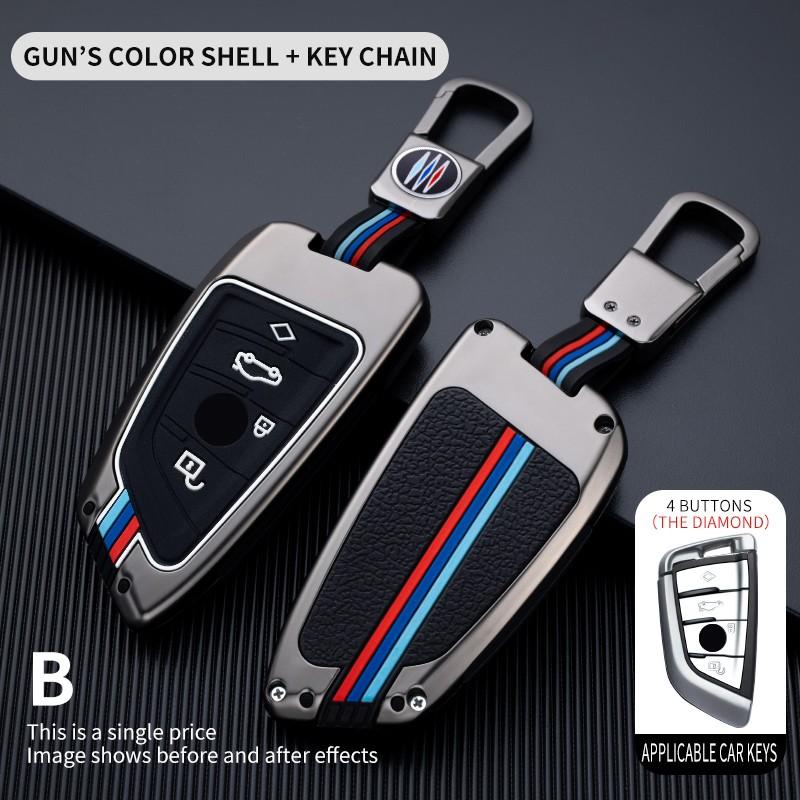 Car Key Case Cover Key Bag For Bmw F20 G20 G30 X1 X3 X4 X5 G05 X6 F15Accessories Car-Styling Holder Shell Keychain Protection