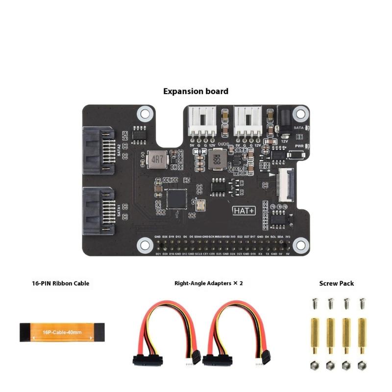 Двухканальная карта расширения SATA с интерфейсами PCIe для 5 позволяет подключать 2 устройства хранения данных