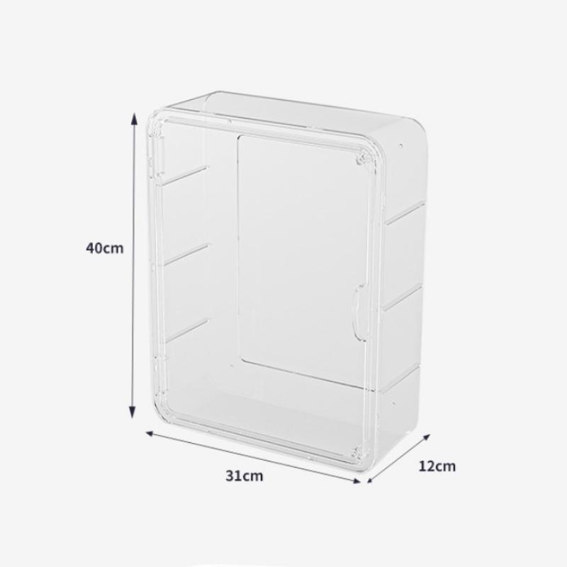 Wall Hanging No Punching Family Installation Standing Medical Cabinet Drug Toy Storage Rack Multi-layer Storage Box