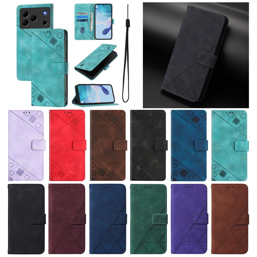 Wallet Case For Doogee Note 56X 56 59 58 N55 Plus N60 Pro Shockproof Flip Card Holder Premium Leather Phone Cover Strap
