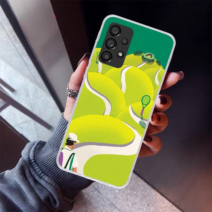 Tennis Sport Phone Case For Samsung Galaxy A12 A52S A42 A32 A22 A51 A50 Note 20 Ultra 10 S10 Plus A71 A70 A31 A30 A10S Galaxy A1