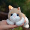 L18см Милый котенок Плюшевая игрушка Желтый котенок Мужского пола Стиль Поддержка плеча Подарок на день рождения