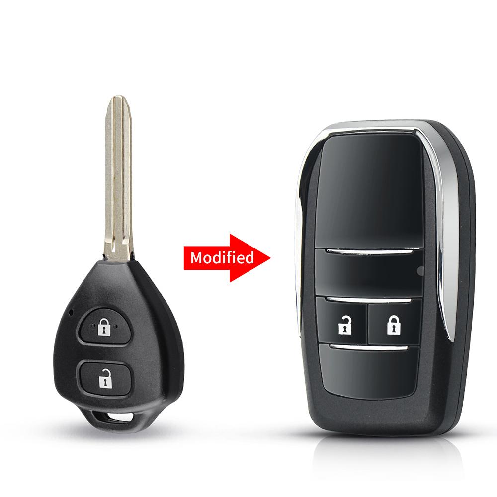 Для Toyota Reiz Camry Rav4 Yaris Corolla 4Runner Avlo Crown Флип Модифицированный 2/3/4 Кнопки Брелок Пульт Дистанционного Управления Автомобильный Ключ Чехол Корпус