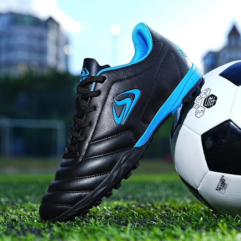 Fashion Men Soccer Shoes Youth Football Boots Breathable Comfortable Athletic Training Soccer Cleats Orignal Football Shoes for Kids
