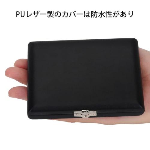 Black PU Leather Case for Saxophones and Clarinets, Holds 6 Reeds, Includes Slots, Lightweight and Durable Wood Construction, Waterproof and Easy to C