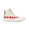 X Play Comme Des Garcons Chuck 70 Hi Multi-heart White