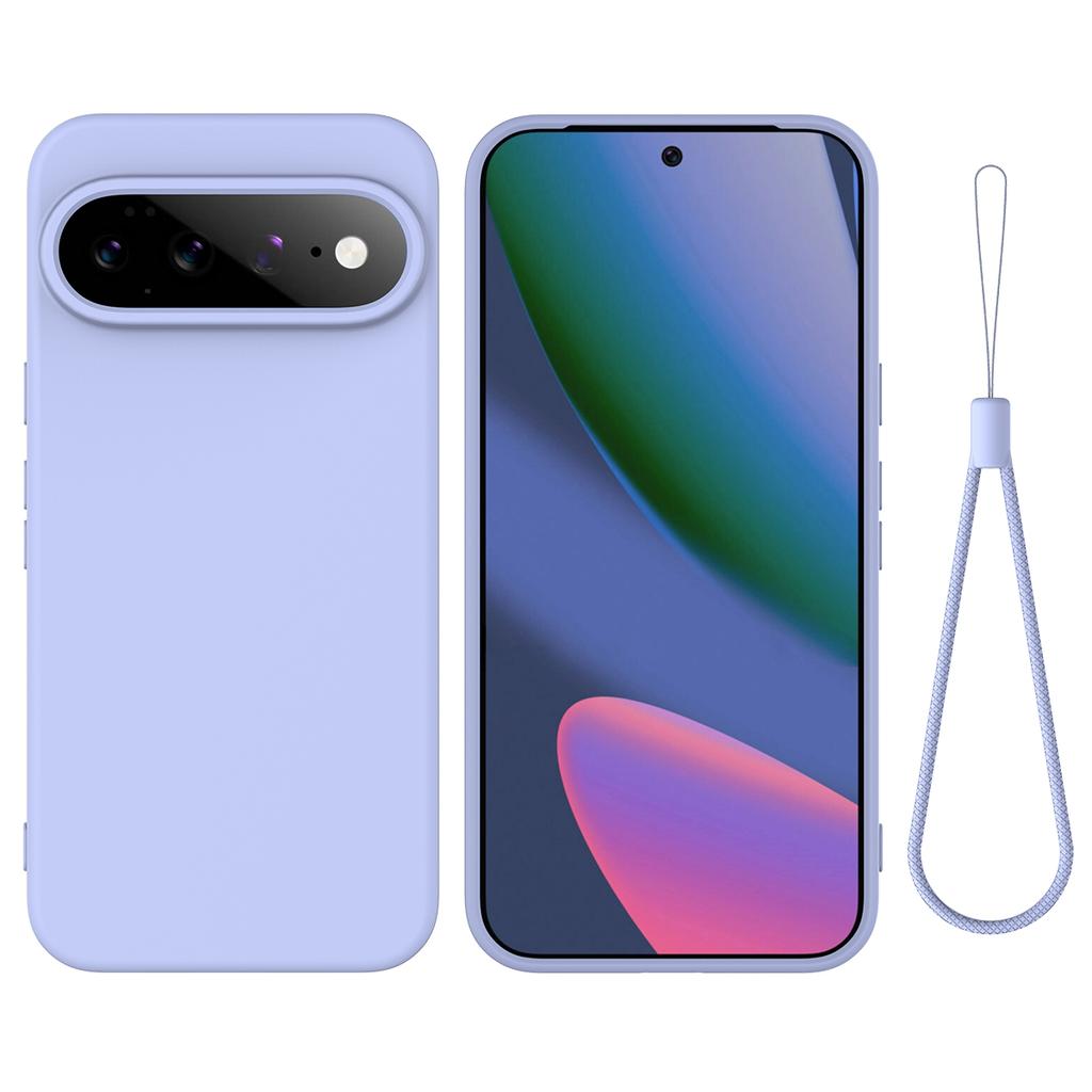 Для Google Pixel 11 Pro XL Чехол из жидкого силикона с ремешком, противоударный чехол для Google Pixel 11Pro XL, бампер для телефона, мягкая крышка, цвет конфеты