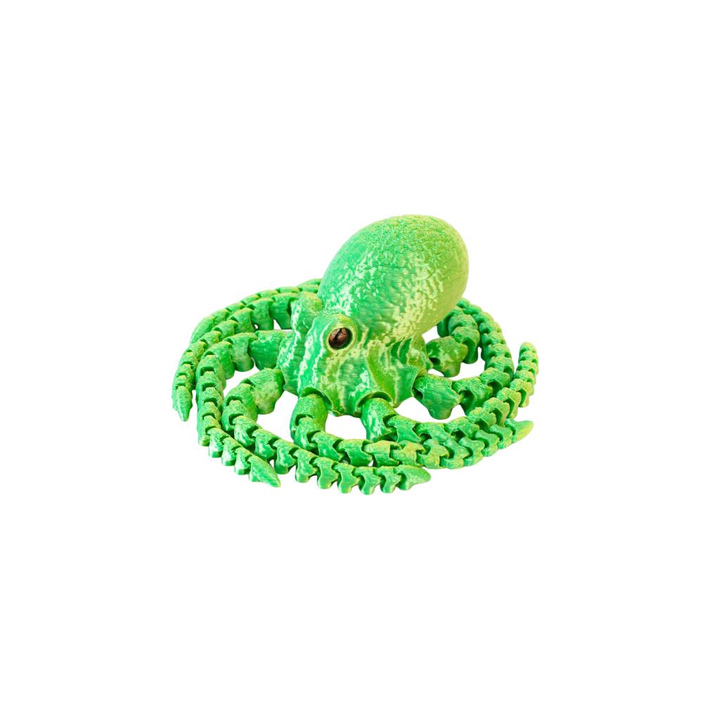 Jointed Body 3D Printed Octopusfish Octopusfish Figurine Poseable Tentacles Tabletop Decoration