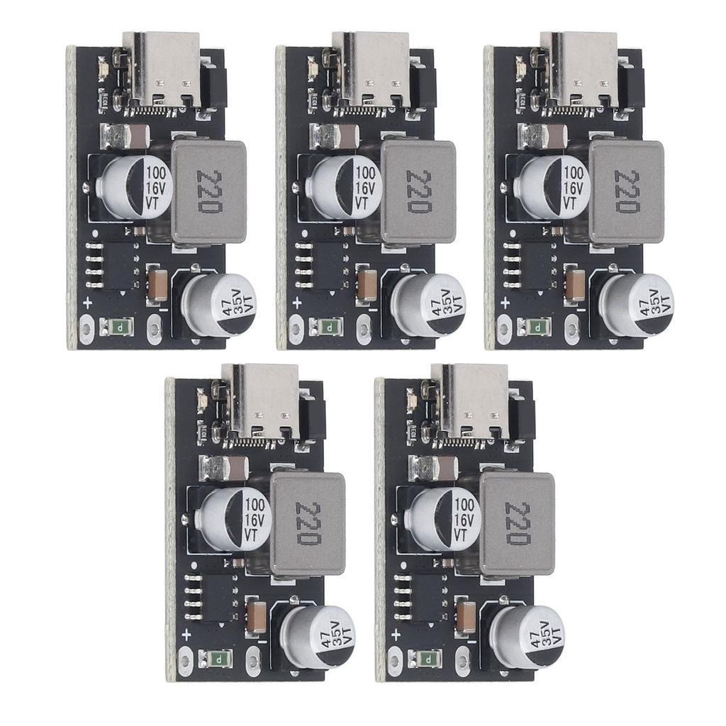 5Pcs Buck Module DC Power Supply Converter 6~32V to QC3.0 PD3.0 Mobile Phone Smart Fast Charge Type 