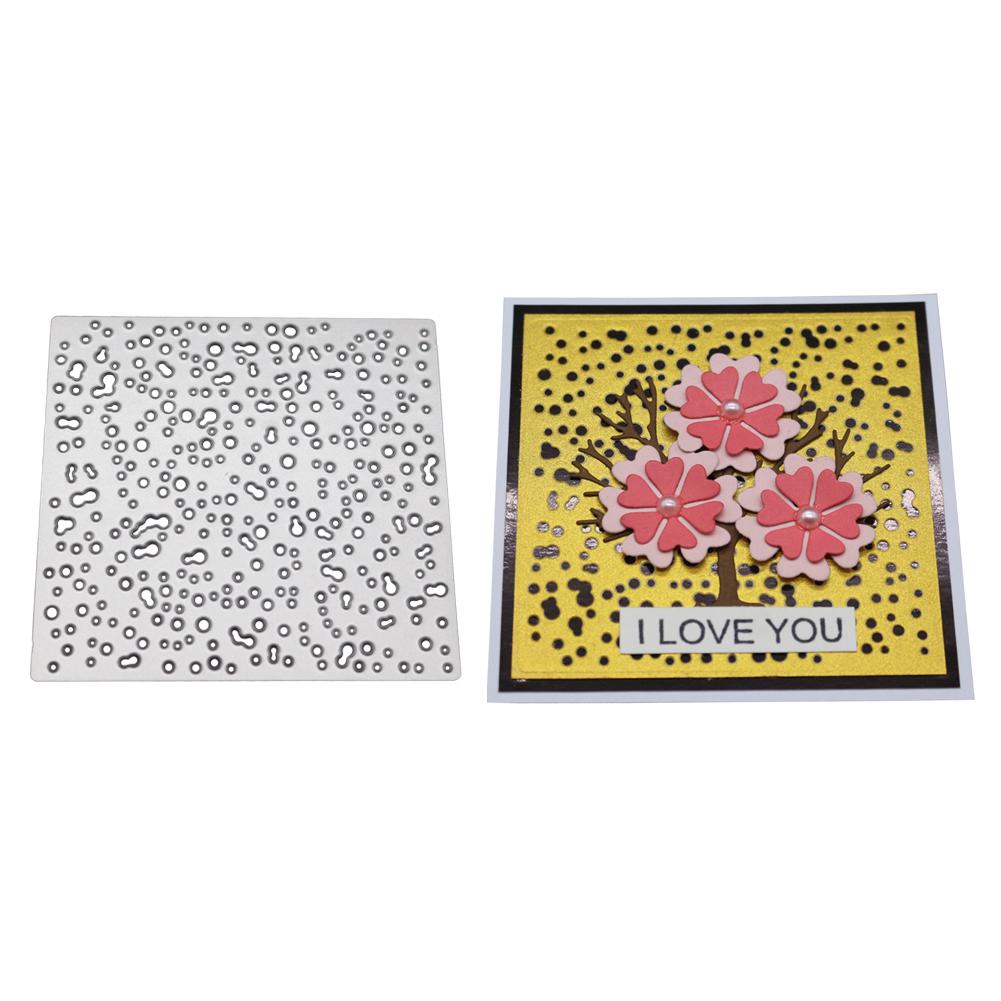 Квадратная рамка с отверстием под фон металлический серебристый трафарет тиснение вырубные штампы для скрапбукинга бумага альбом карты изготовление