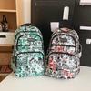 Stylish Nylon Backpack For Men And Women With Letter Design Perfect For School Travel