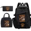 Katseye K-pop Girl Group Photo Print 3-Piece Set Student Backpack Combo 60707 Fashion School Bag Stationery Kit