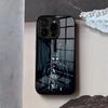Чехол для телефона D-Donnie D-Darkos для IPhone 17 Air 16 E Pro Max 15 14 13 Mini 12 Pro 11 Max Plus Черная стеклянная крышка