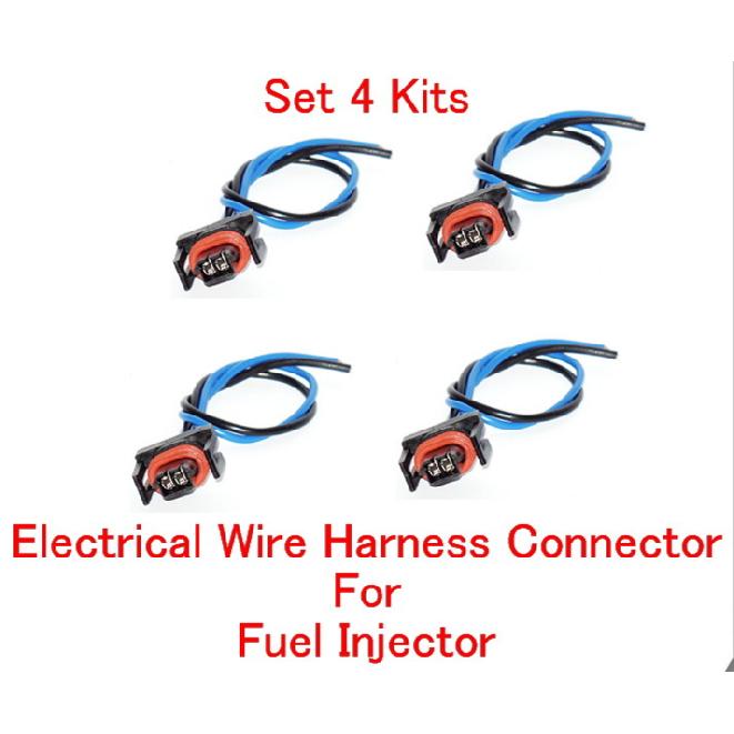 Set 4 Pigtail Wire harness Connector of Fuel Injector FJ100 Fits: GM 2.2L