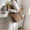 Soft Straw Shoulder Bag For Women Large Capacity Messenger Bag Bohemian Beach Handbag Daily Totes