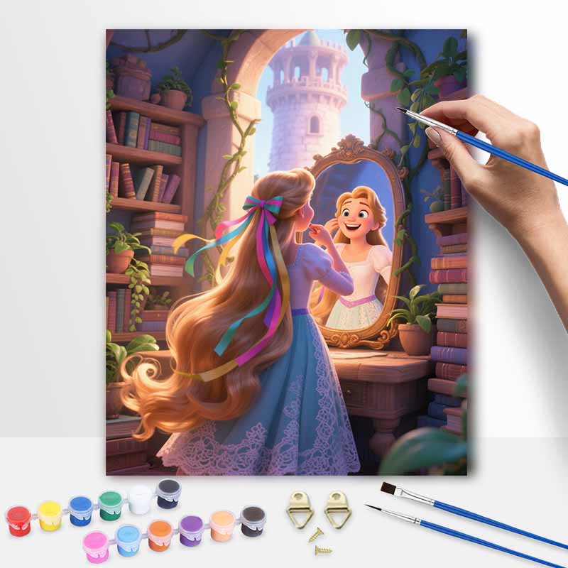 Disney Рапунцель картина маслом цифровая картина набор для рисования искусство ручная работа DIY подарки украшения для дома