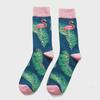 Flamingo Cotton Mid-Tube Men's Ethnic Trend Socks, Large Size, Cross-Border Hot Sale