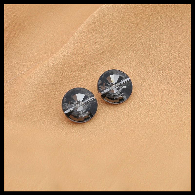 10Pcs Crystal Glass Diamond Buttons High-End Women'S Clothes Top Cardigan Round Button Shirt Sweater Cardigan Small Buttons