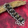 Faceted Smoky Topaz Gemstone Jewelry, Smoky Topaz 925 Solid Sterling Silver Jewelry,Handmade Dazzling Bracelet, Chain Jewelry For Love