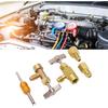 R134a Adapter Fitting Kit Refrigerant Self-Sealing & Puncture Style Can Valve Adapter- AC Freon Self Sealing Tap Fitting with Brass Convert & Core