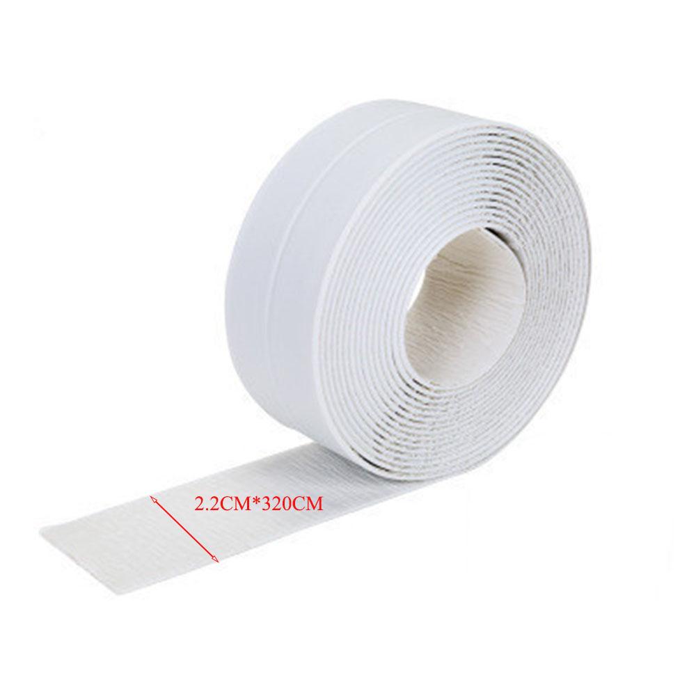 Waterproof Anti-mildew Sealing Tape Bathroom Bathtub White PVC Self-adhesive Sealing Strip Kitchen Sink Door Window Seam Sticker